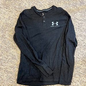 Mens Under armour long sleeve Henley tee